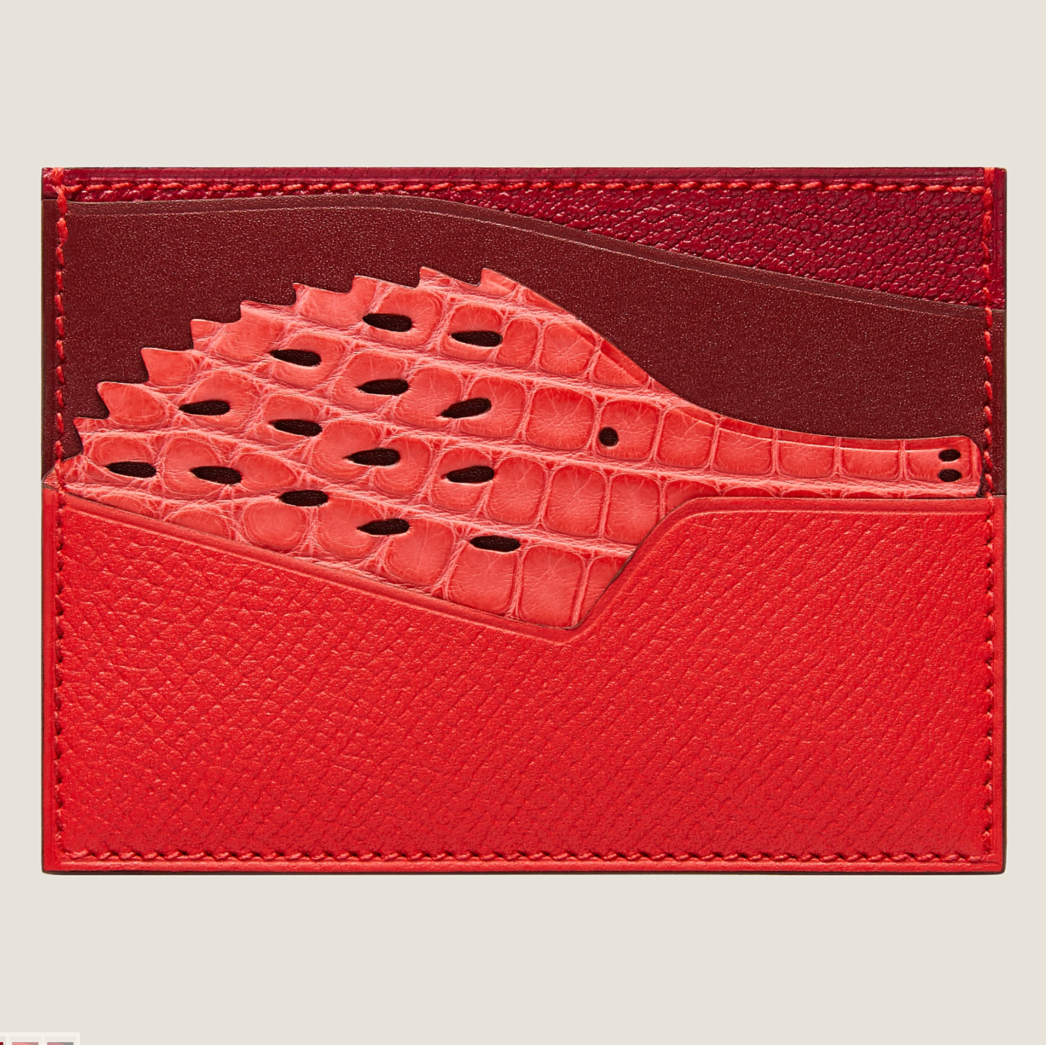 High-end Nile crocodile leather short clip high-end genuine leather wallet blue tear color wallet