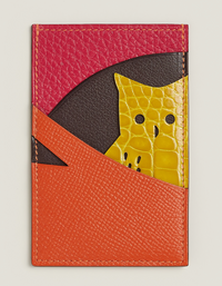 High-end Nile crocodile leather short clip high-end genuine leather wallet blue tear color wallet