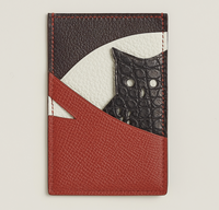 High-end Nile crocodile leather short clip high-end genuine leather wallet blue tear color wallet