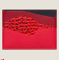 High-end Nile crocodile leather short clip high-end genuine leather wallet blue tear color wallet