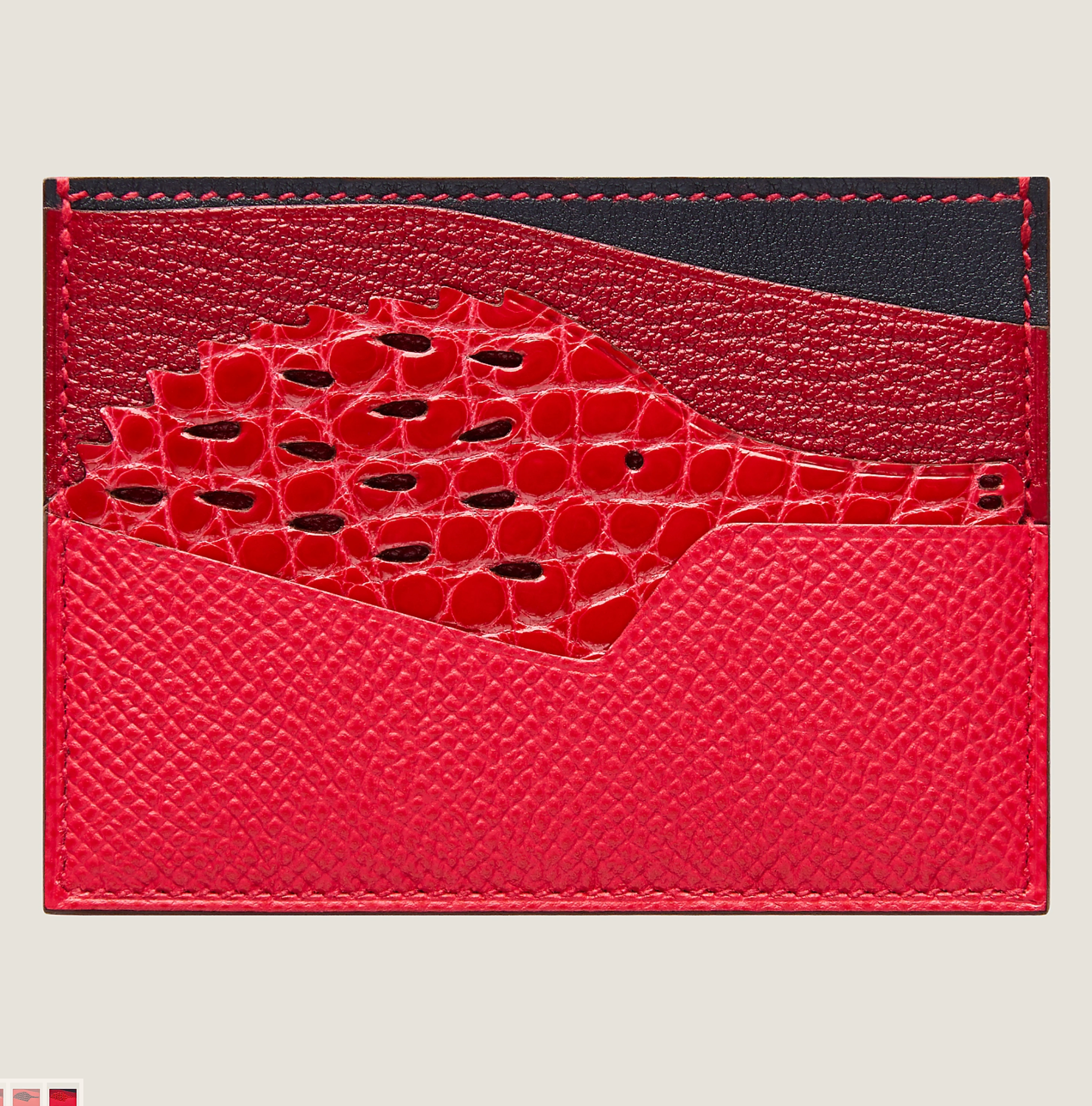 High-end Nile crocodile leather short clip high-end genuine leather wallet blue tear color wallet