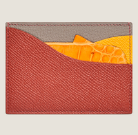 High-end Nile crocodile leather short clip high-end genuine leather wallet blue tear color wallet