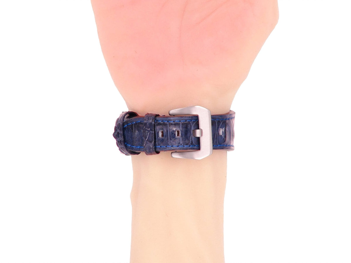 【FOBO 凱門鱷魚皮錶帶 watch strap】奢華質感,彰顯品味