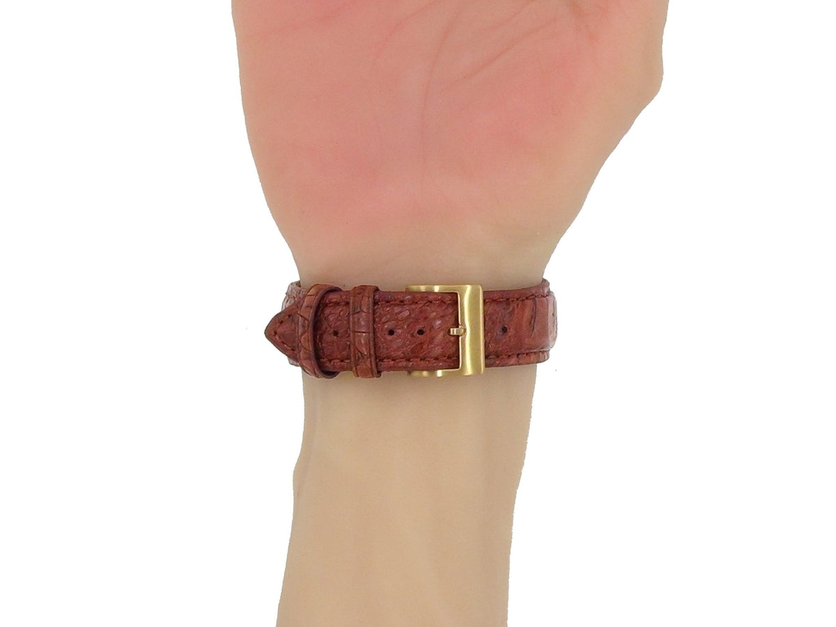 watch strap【FOBO 凱門鱷魚皮錶帶】奢華質感,彰顯品味
