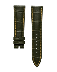 watch strap [FOBO Caiman crocodile leather strap] luxurious texture, showing taste