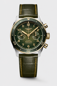 watch strap [FOBO Caiman crocodile leather strap] luxurious texture, showing taste