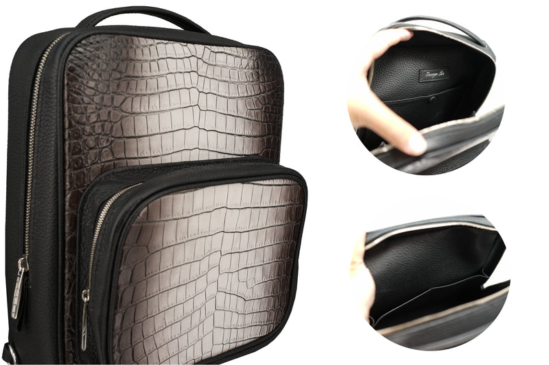 尼羅鱷魚皮雙色漸變背包 | 頂級靜奢 | 愛馬仕工藝 | FOBO