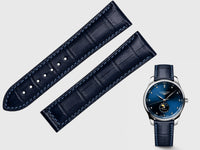 Longines 浪琴巨擘系列月相錶專用代用錶帶｜頂級尼羅鱷魚皮款（可微調錶扣/蝴蝶扣）