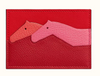High-end Nile crocodile leather short clip high-end genuine leather wallet blue tear color wallet