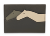 High-end Nile crocodile leather short clip high-end genuine leather wallet blue tear color wallet