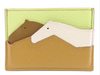 High-end Nile crocodile leather short clip high-end genuine leather wallet blue tear color wallet