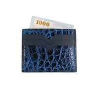 藍眼淚鱷魚皮卡包 card holder愛馬仕工藝，極致輕奢的掌中風景