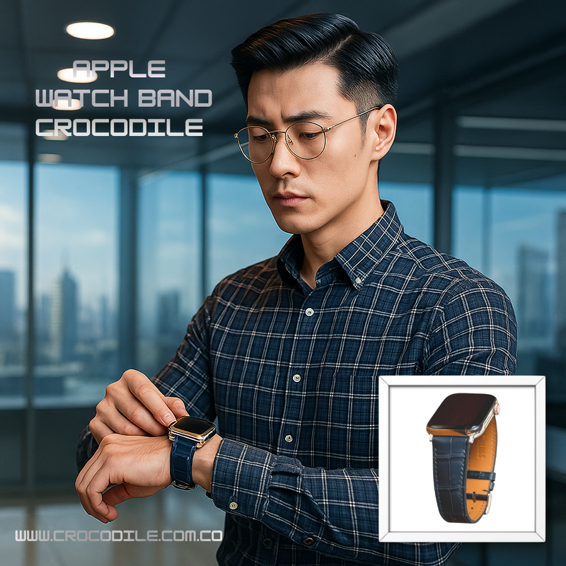 蘋果快拆錶帶 代用錶帶 鱷魚皮錶帶 apple watch band