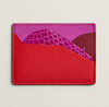 High-end Nile crocodile leather short clip high-end genuine leather wallet blue tear color wallet