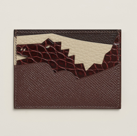 High-end Nile crocodile leather short clip high-end genuine leather wallet blue tear color wallet