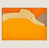 High-end Nile crocodile leather short clip high-end genuine leather wallet blue tear color wallet