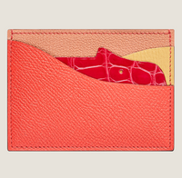 High-end Nile crocodile leather short clip high-end genuine leather wallet blue tear color wallet