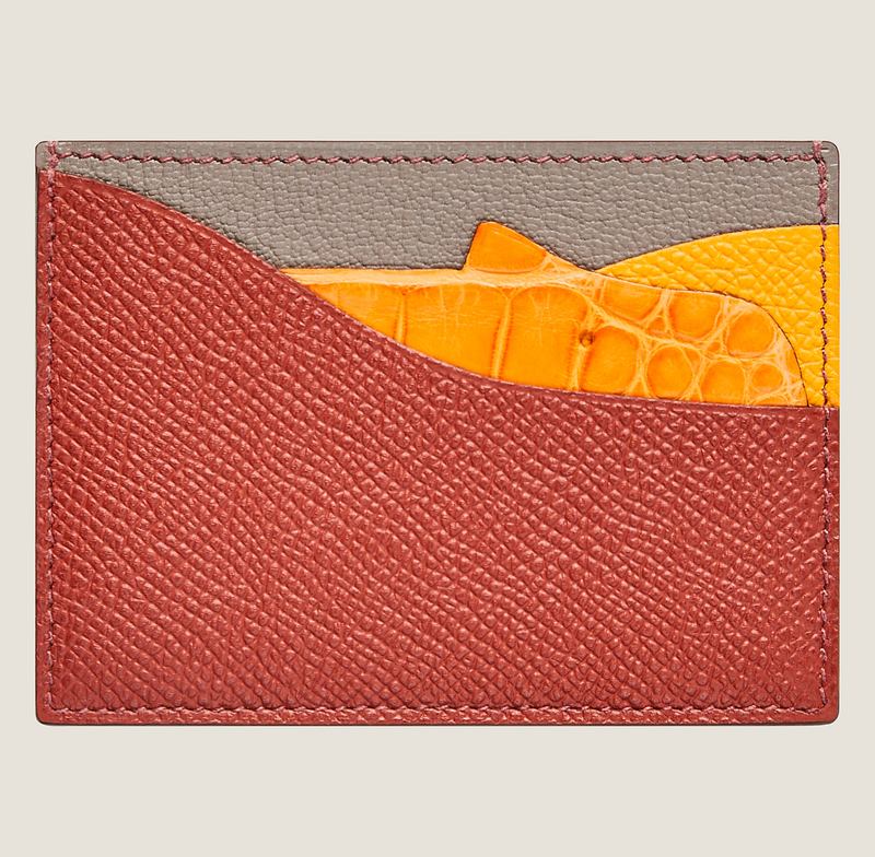 High-end Nile crocodile leather short clip high-end genuine leather wallet blue tear color wallet