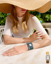watch strap [FOBO Caiman crocodile leather strap] luxurious texture, showing taste