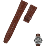 watch strap [FOBO Caiman crocodile leather strap] luxurious texture, showing taste