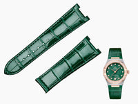 watch strap [FOBO Caiman crocodile leather strap] luxurious texture, showing taste
