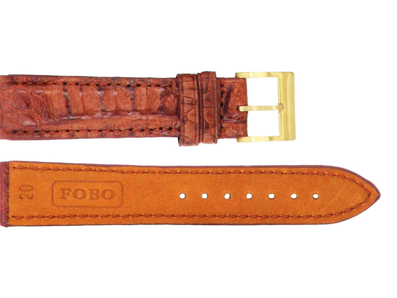 watch strap【FOBO 凱門鱷魚皮錶帶】奢華質感，彰顯品味